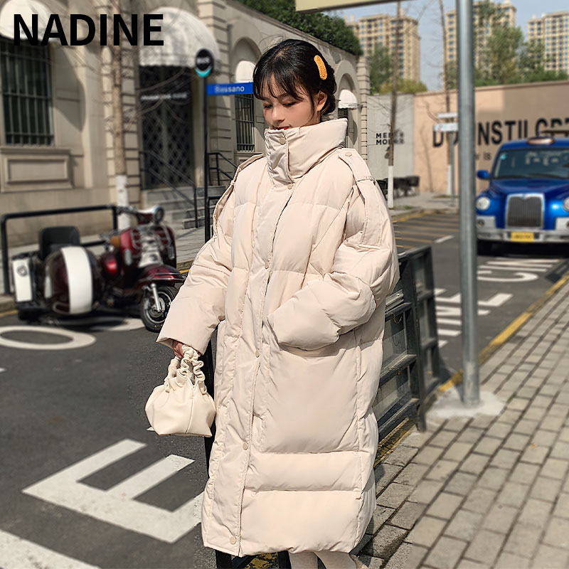 AJY114記憶布立領大口袋寬松羽絨服 AJY114記憶布立領大口袋寬松羽絨服